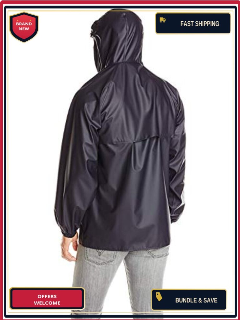 Impertech Sanitation Work Jacket Men’s Waterproof 100% Polyester PU Coated - Picture 4 of 4